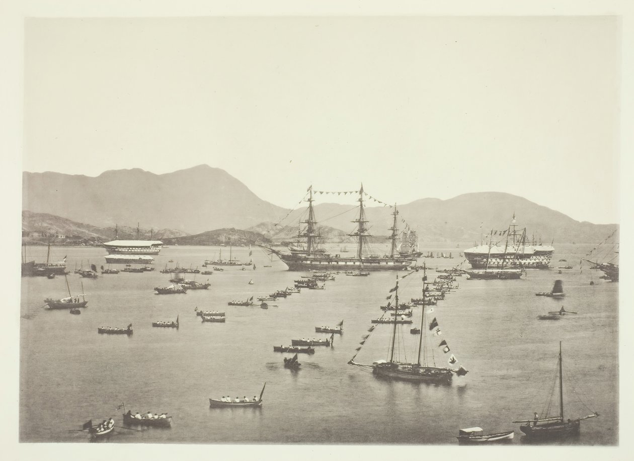 The Harbour, Hong-Kong, c. 1868. de John Thomson