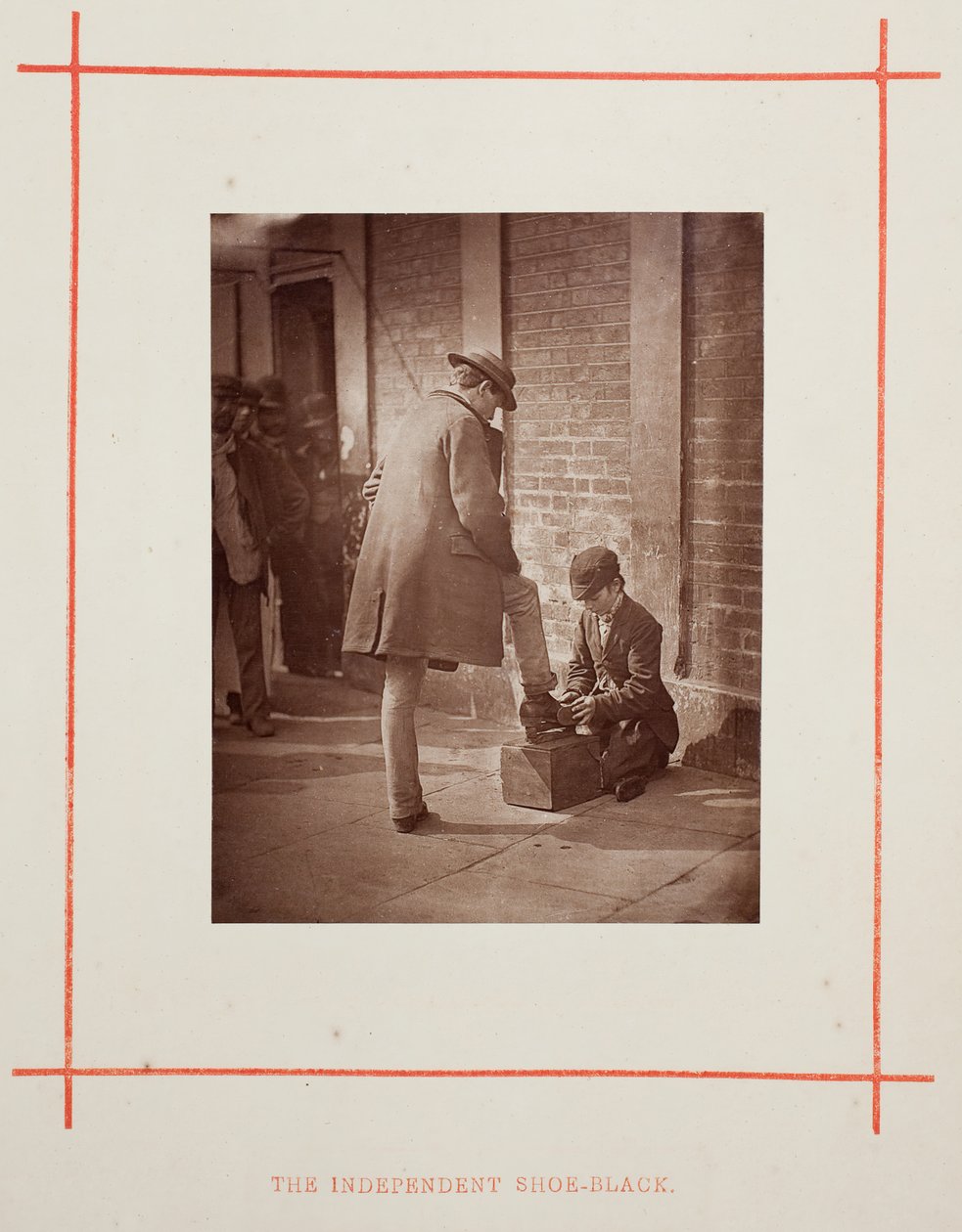 The Independent Shoe-Black, 1877. de John Thomson