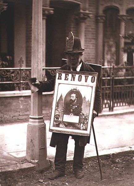 O Boardman de Londres, da "Street Life in London de John Thomson