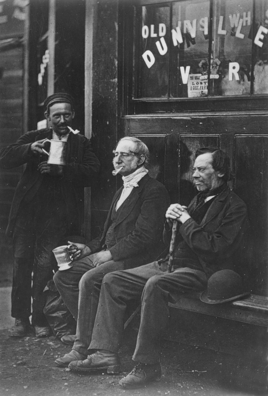 Wall Workers, c.1877(b-w foto) de John Thomson