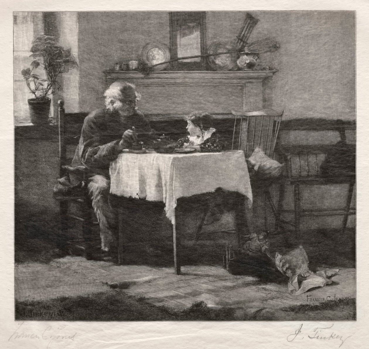 Trocando confidências, 1887. de John Tinkey