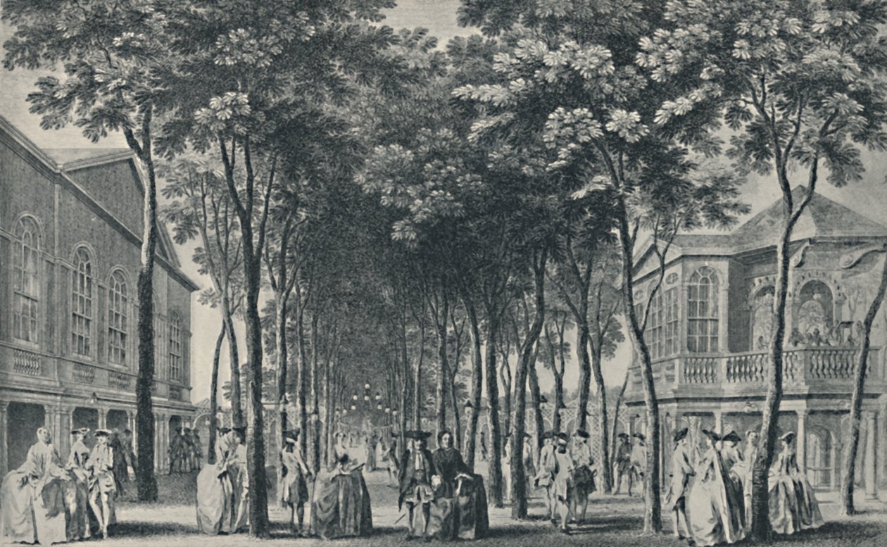 Sociedade nos Jardins Marylebone, 1755, 1920 de John Tinney