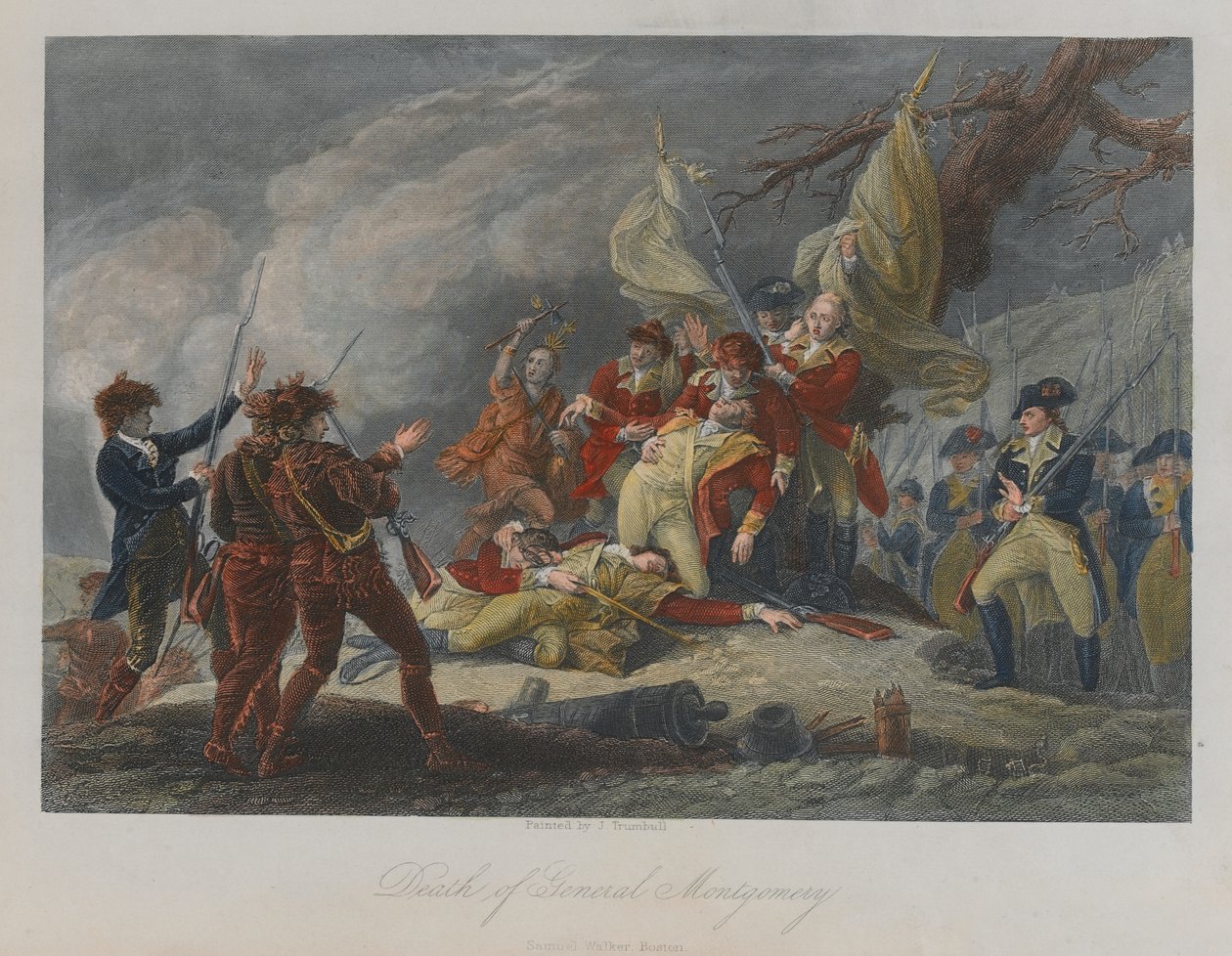 Morte do general Montgomery, 1775 de John Trumbull