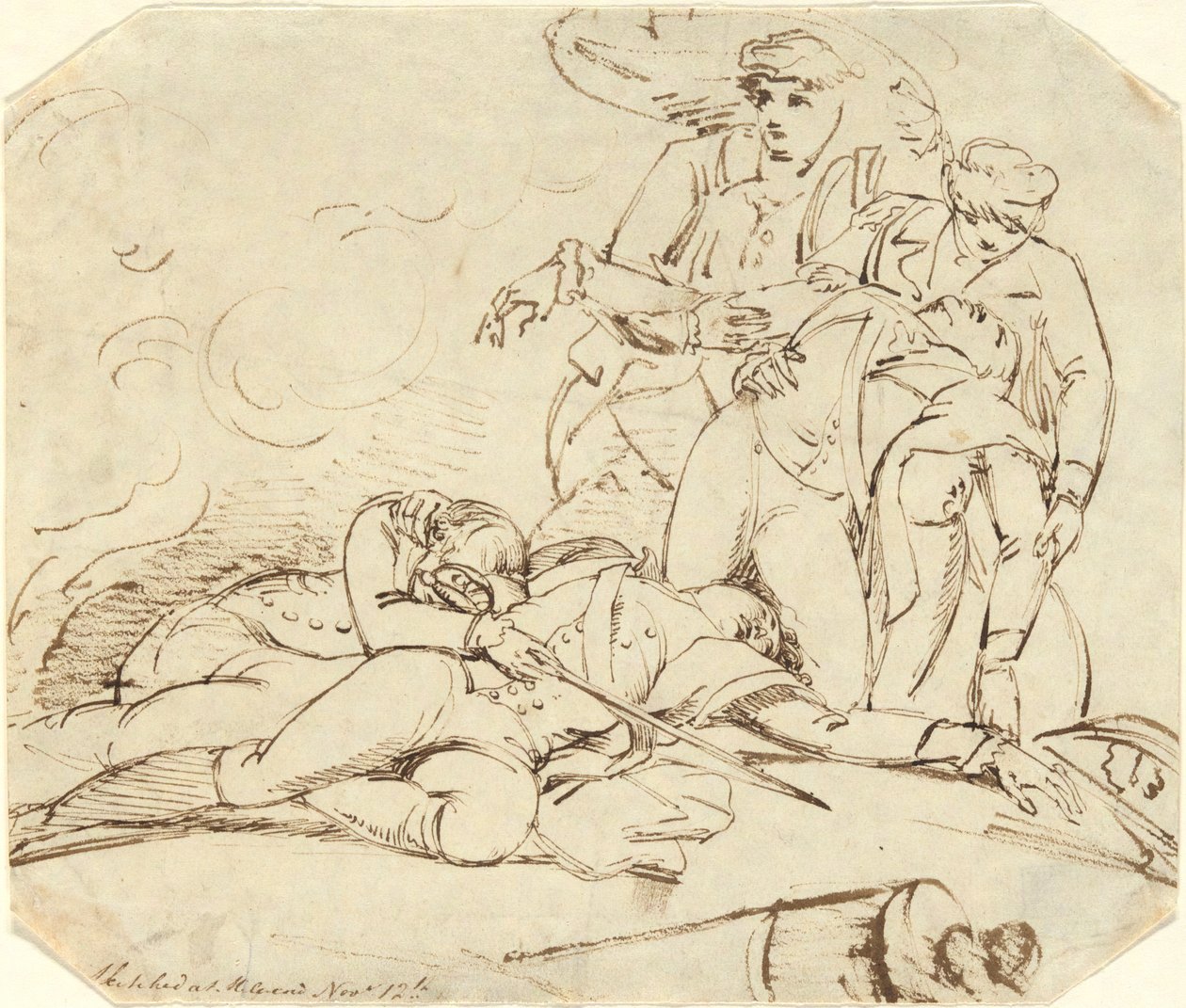 Morte do General Montgomery no Ataque ao Quebec, 31 de Dezembro de 1775 de John Trumbull