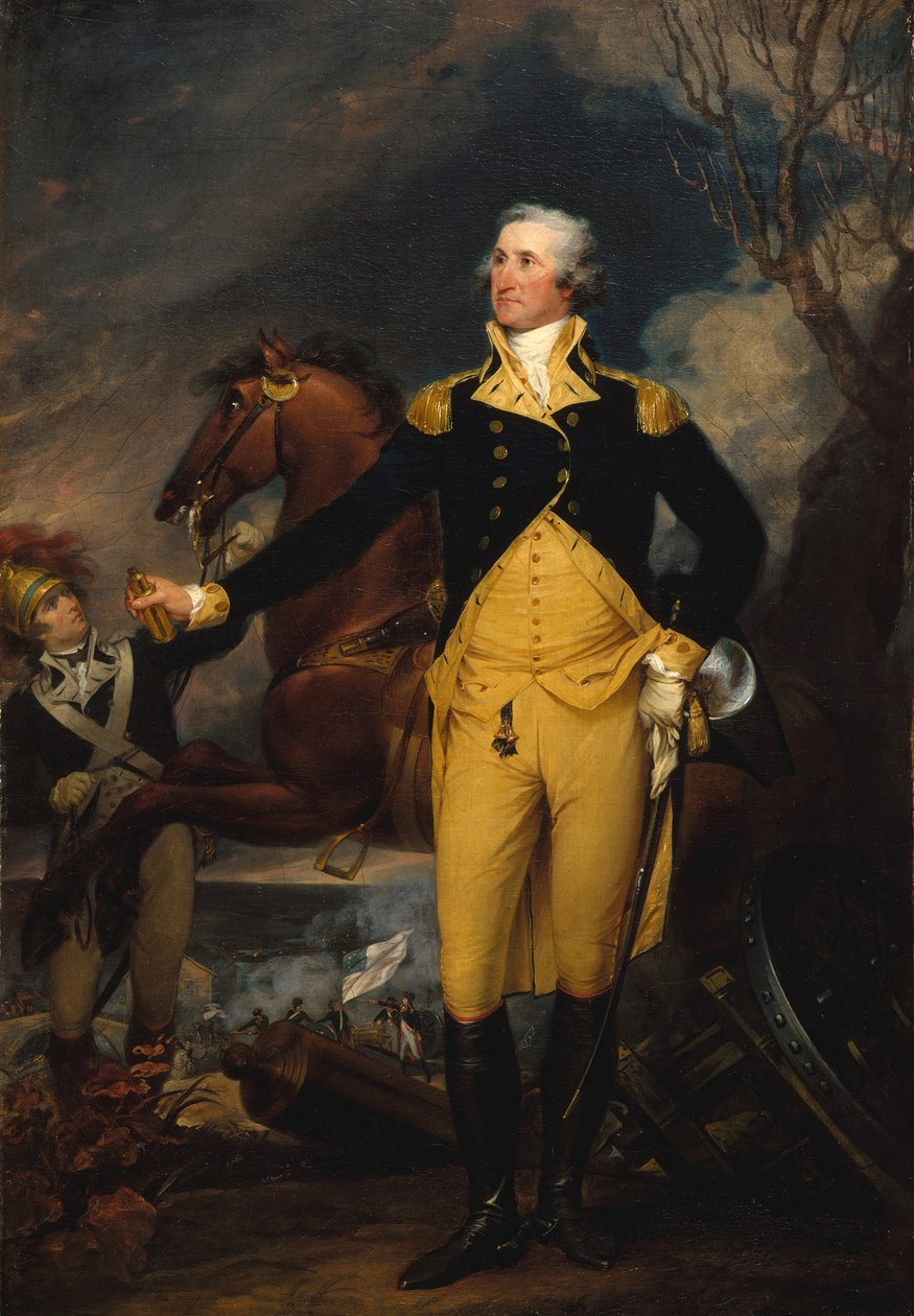 George Washington antes da Batalha de Trenton, ca. 1792-94. de John Trumbull