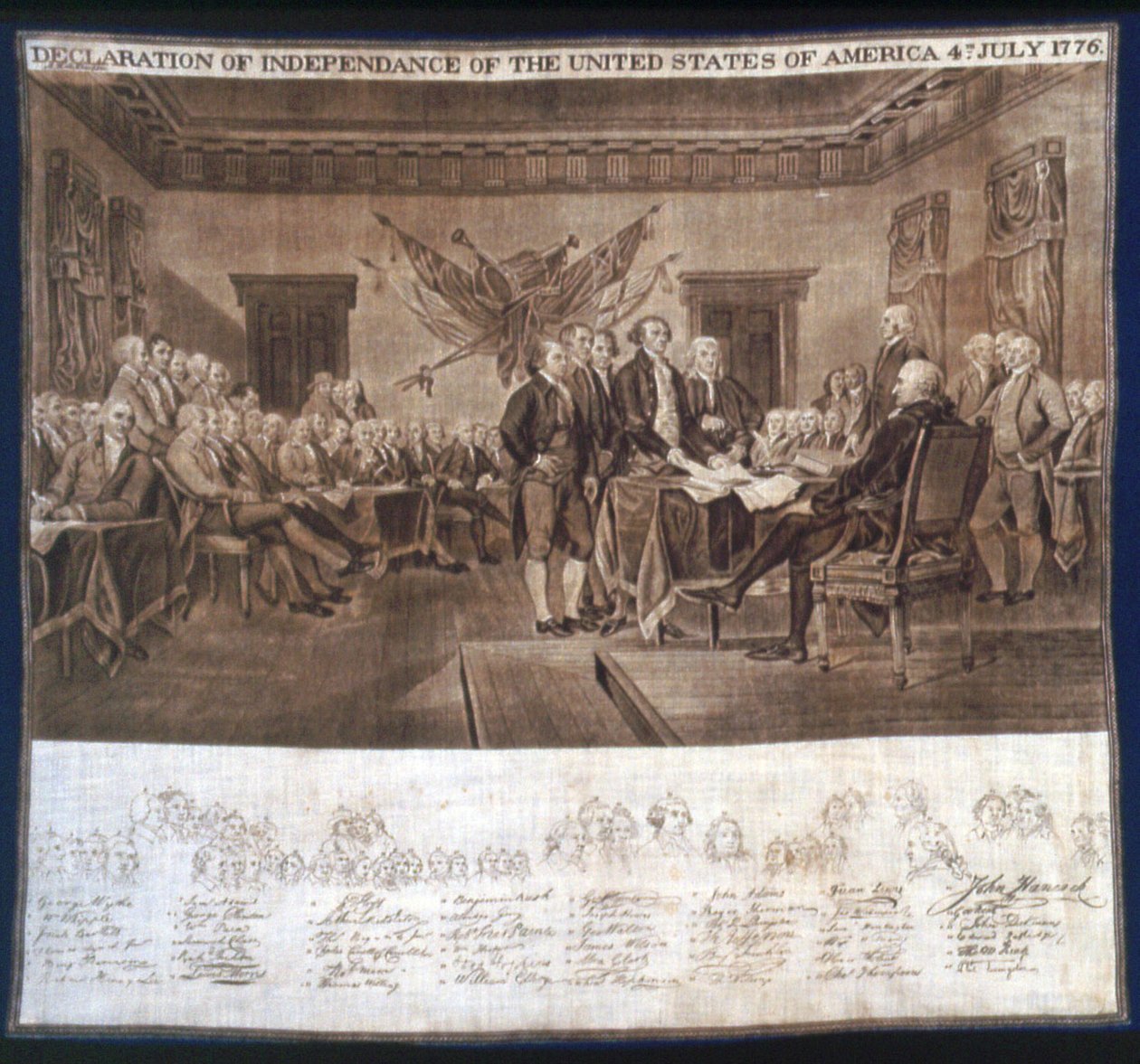 Lenço de bolso de John Trumbull