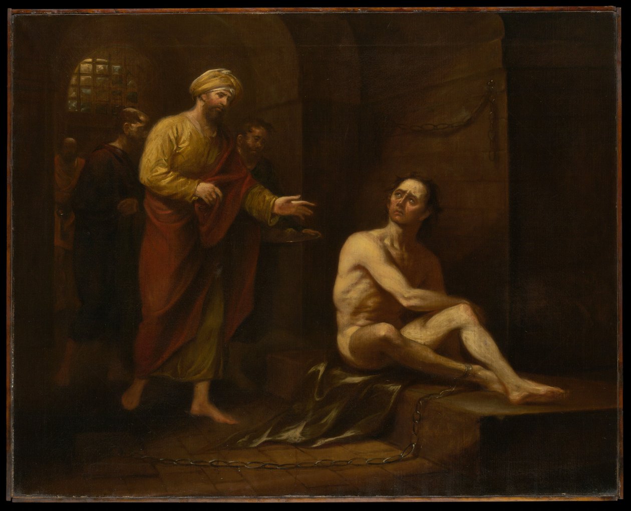 «Estive na prisão e viestes ter comigo» (Mateus 25:36) de John Trumbull