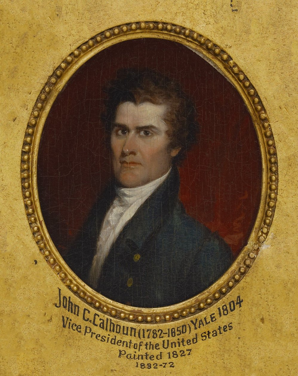 John Caldwell Calhoun (1782–1850), Licenciatura em Letras em 1804, Doutoramento em Direito em 1822 de John Trumbull