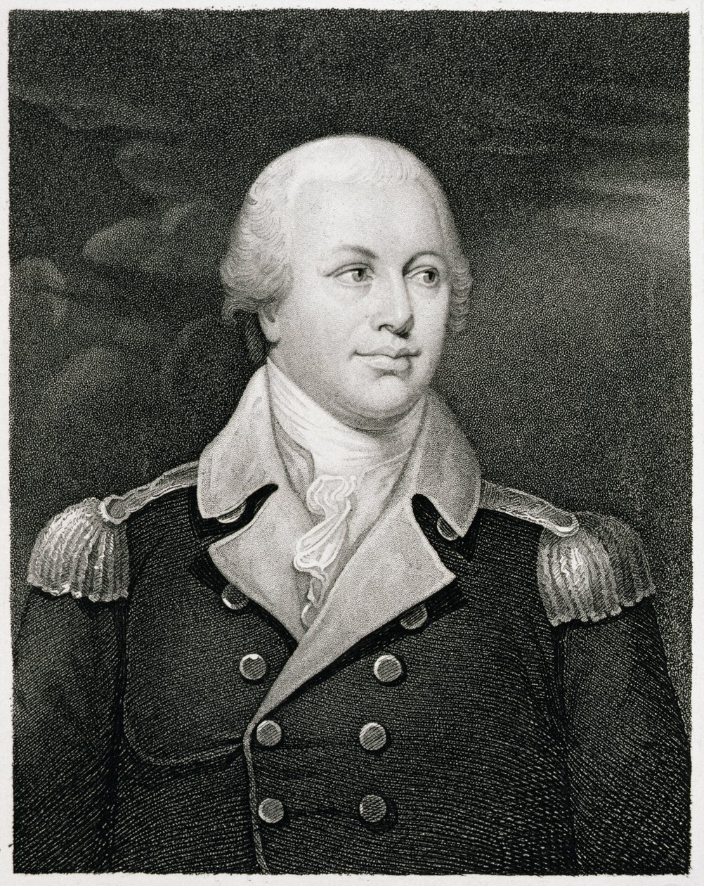 Major General Nathaniel Greene (1742-86), gravado por John B. Forrest (1814-70) de John Trumbull