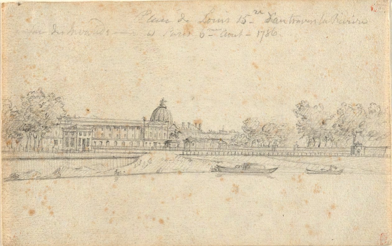 Praça de Luís XV de John Trumbull