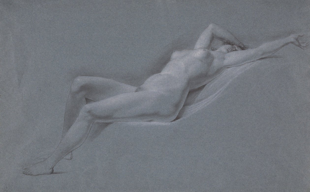 Nu reclinado, vista frontal de John Trumbull