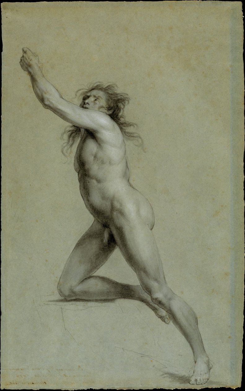 Estudo do natural: nu masculino de John Trumbull