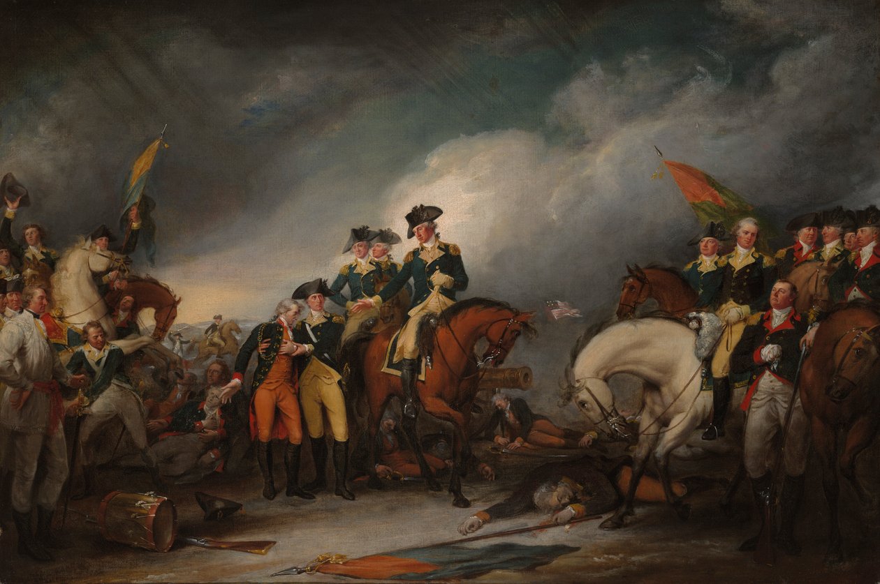 A captura dos hessianos em Trenton, 26 de dezembro de 1776 de John Trumbull