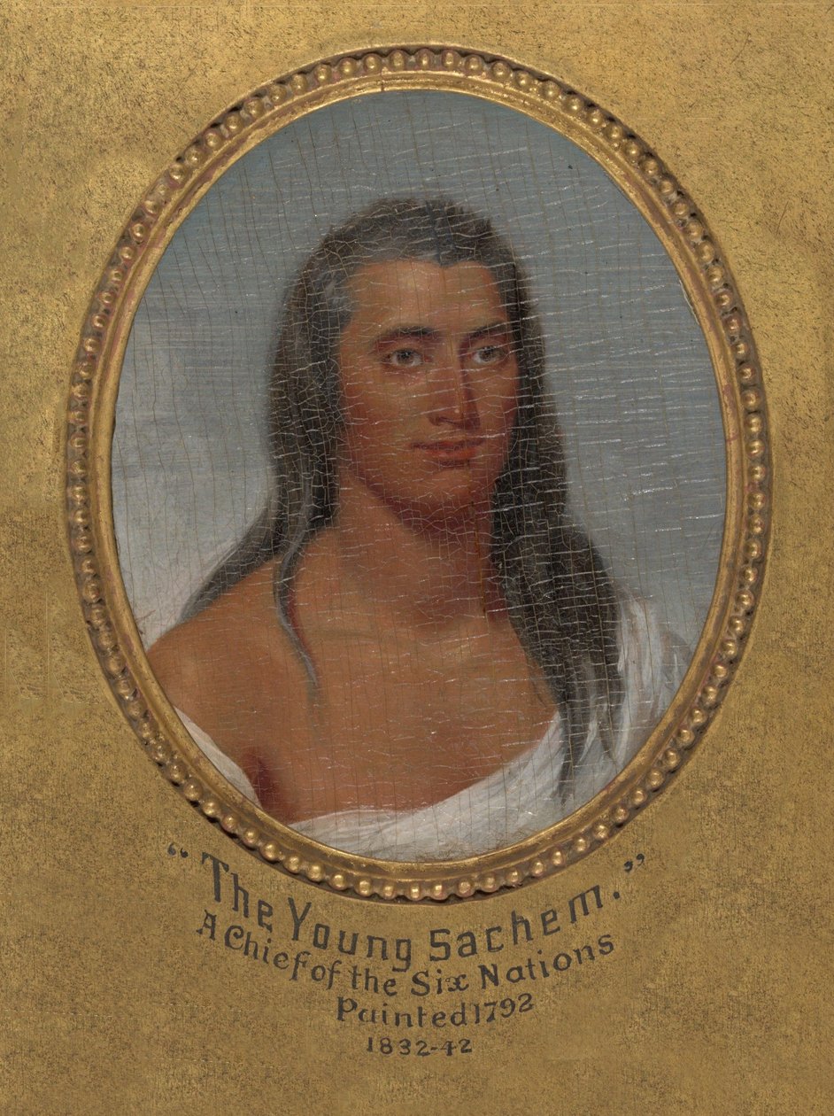 Der junge Sachem, ein Häuptling der Sechs Nationen de John Trumbull
