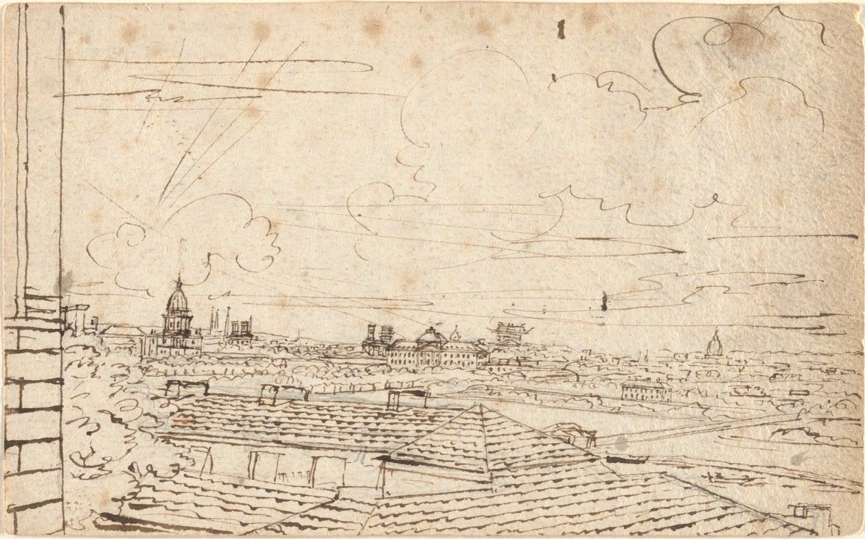 Vista de Paris de John Trumbull