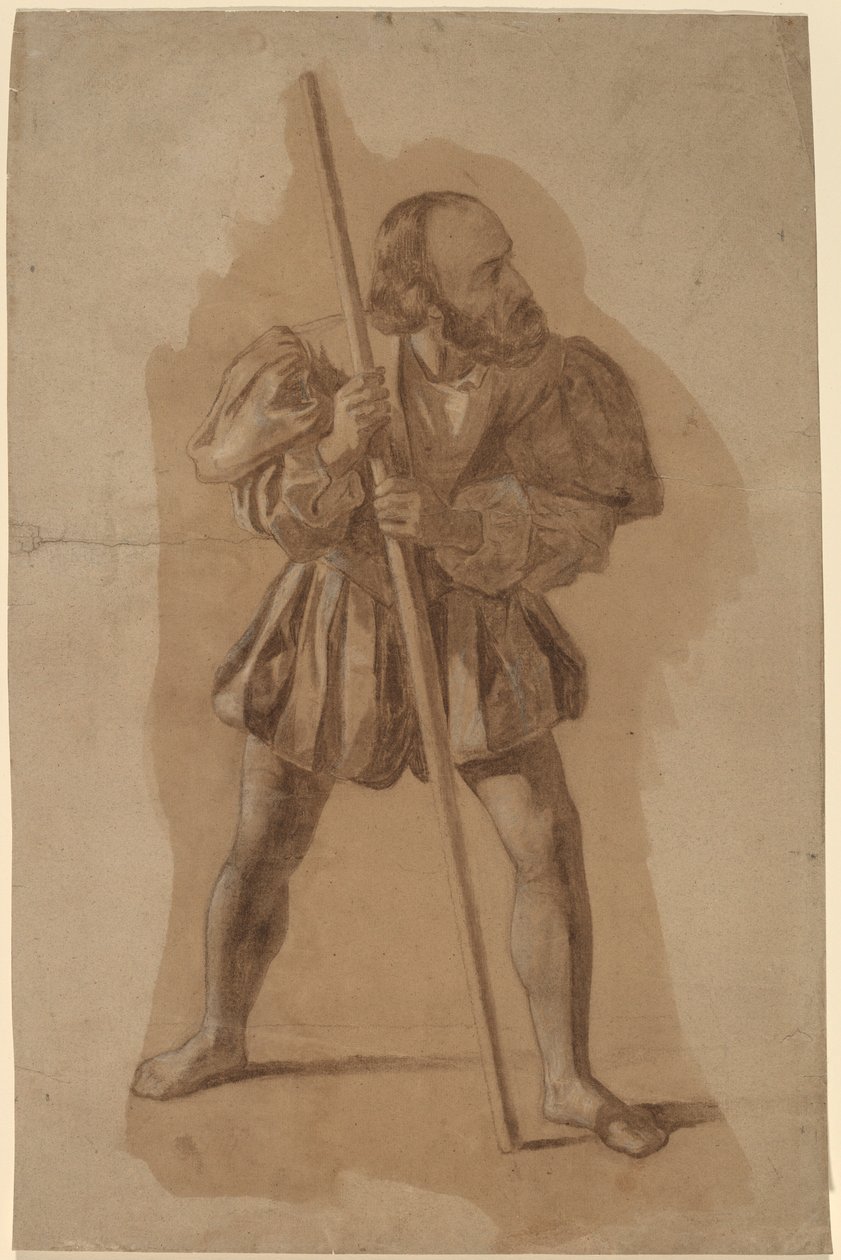 Estudo de figurino para Columbus Mural, Washington, D.C. de John Vanderlyn