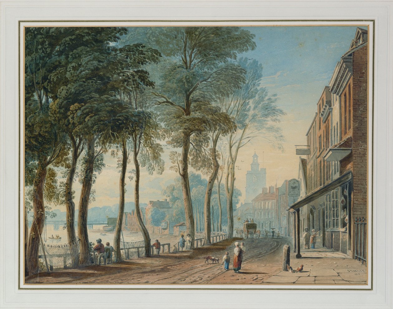 Cheyne Walk, Chelsea, 1816 de John Varley
