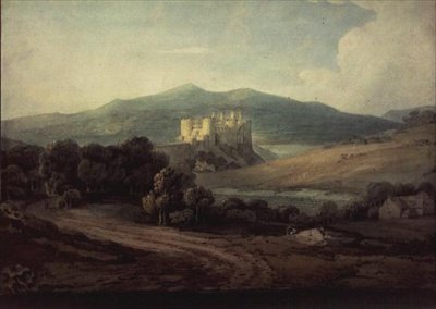 Castelo Conway (aguarela) de John Varley