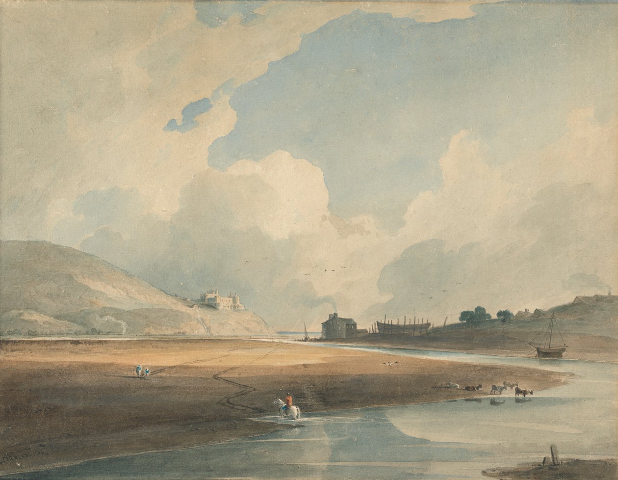 Castelo Harlech e Twgwyn Ferry de John Varley