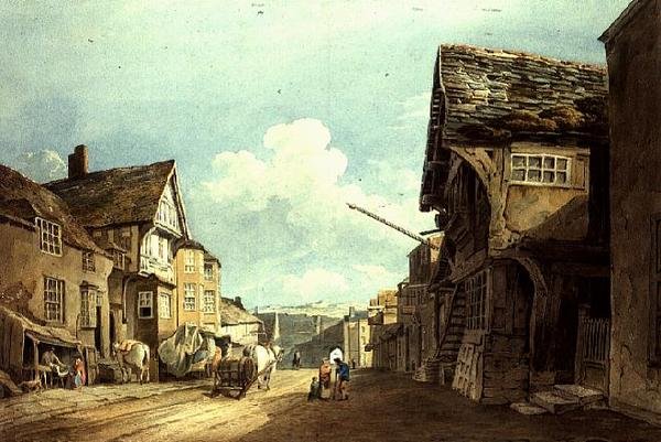 Olhando para a High Street, Conway de John Varley