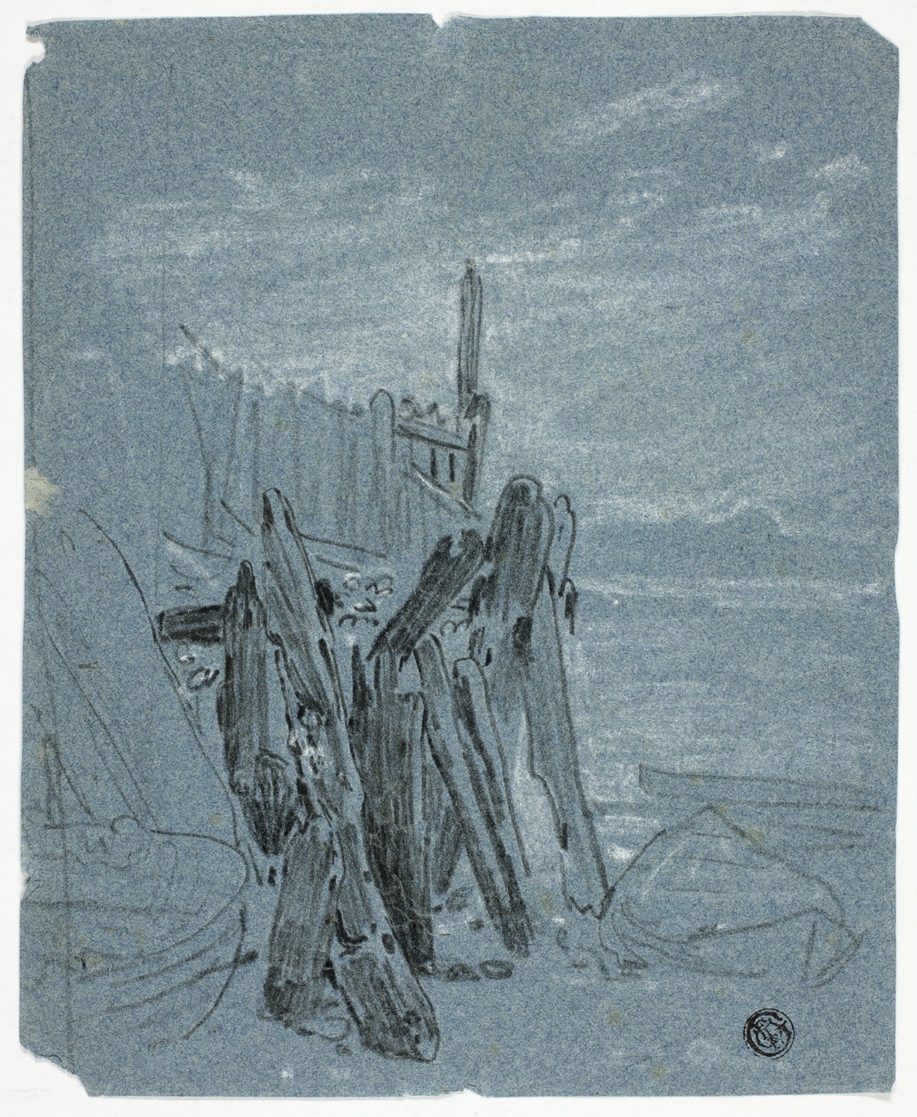 Stockade perto da costa de John Varley