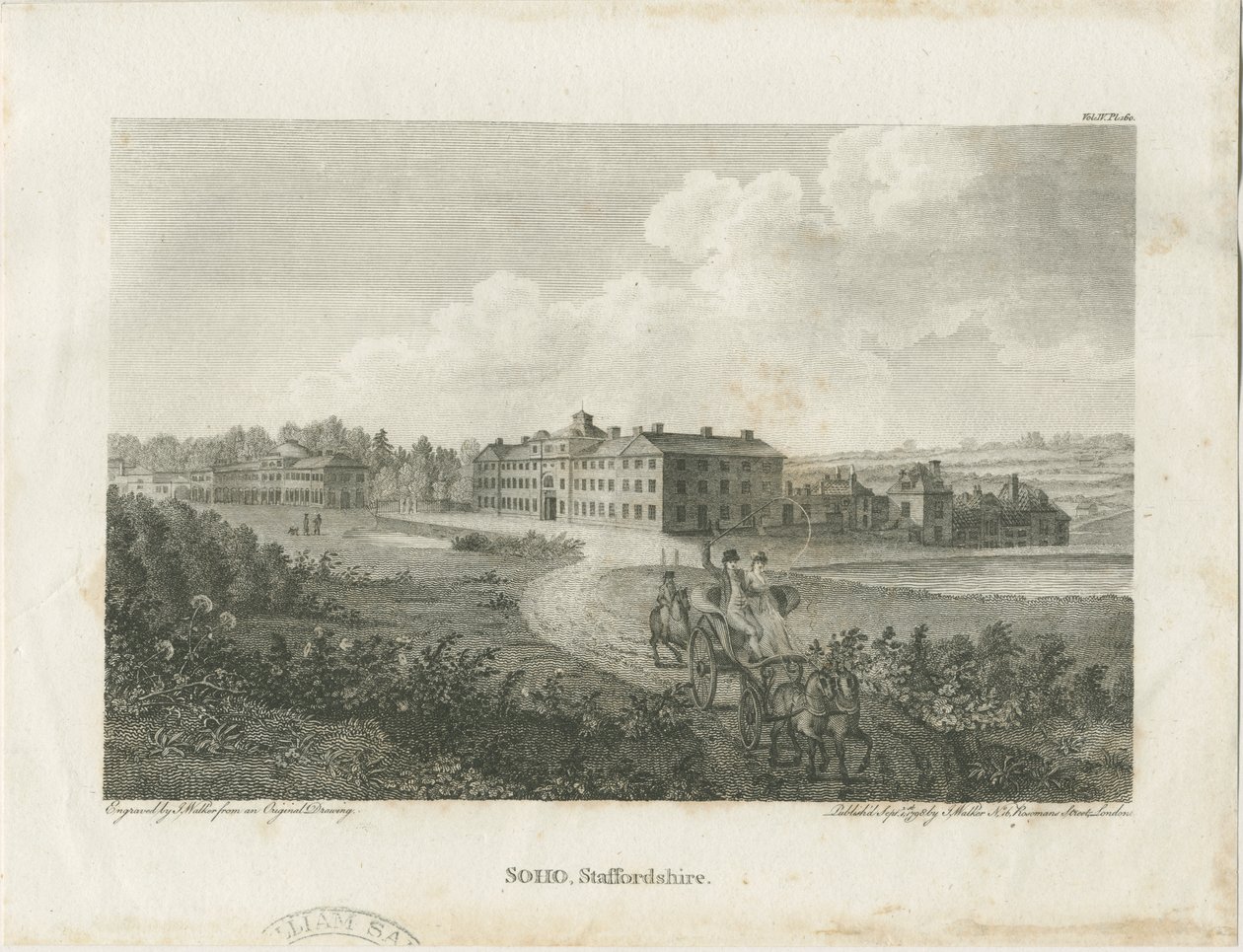 Fábrica do Soho: gravura em aço, nº [c 1798] de John Walker