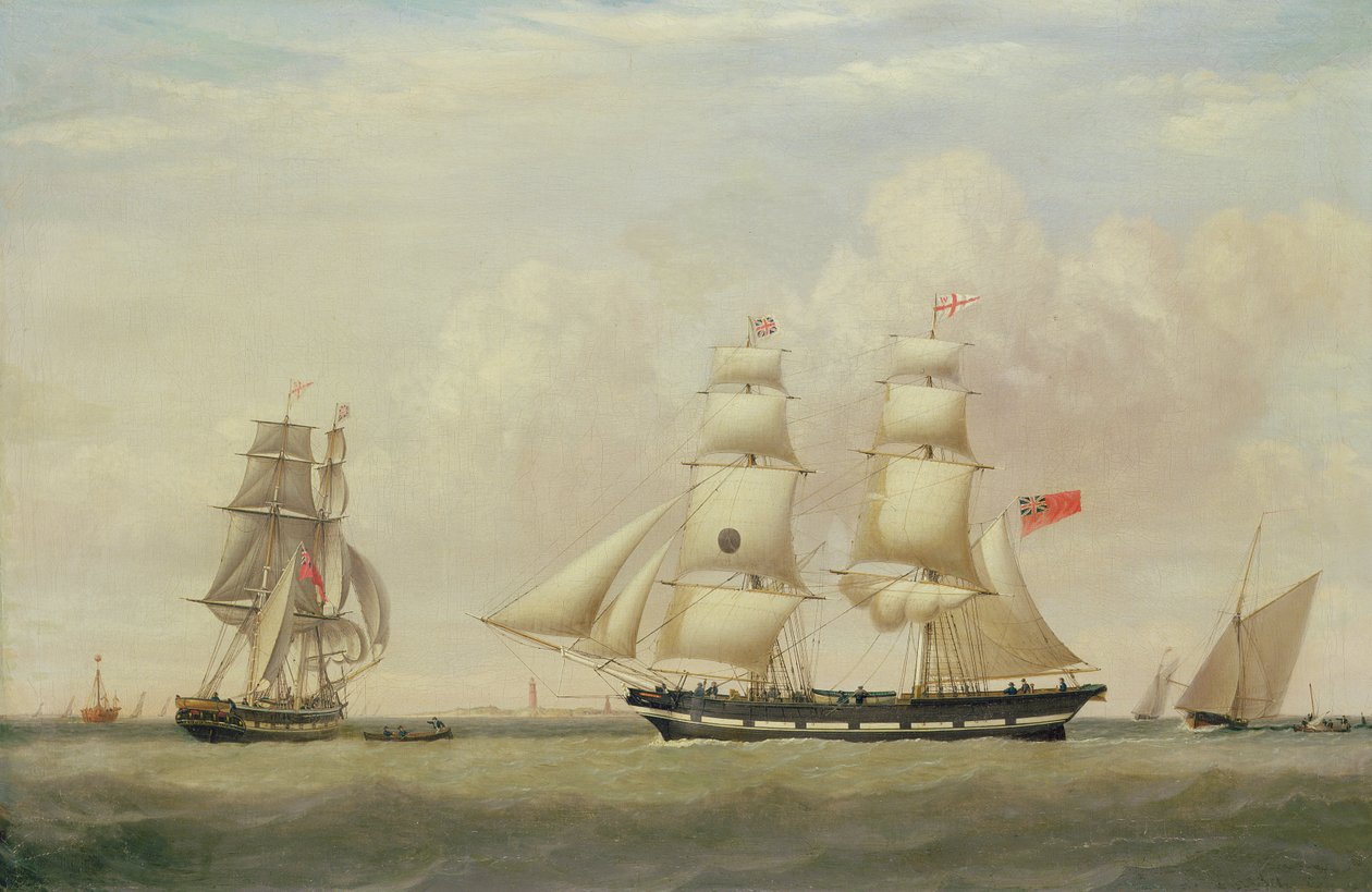 A Brigada de Linha do Bola Preta, "Wupper" ao largo de Spurn Head de John Ward