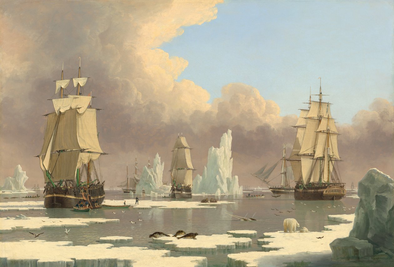 A Pescaria da Baleia do Norte: The Swan and Isabella, c. 1840. de John Ward I