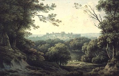 Uma vista distante do castelo de Windsor de John Warwick Smith