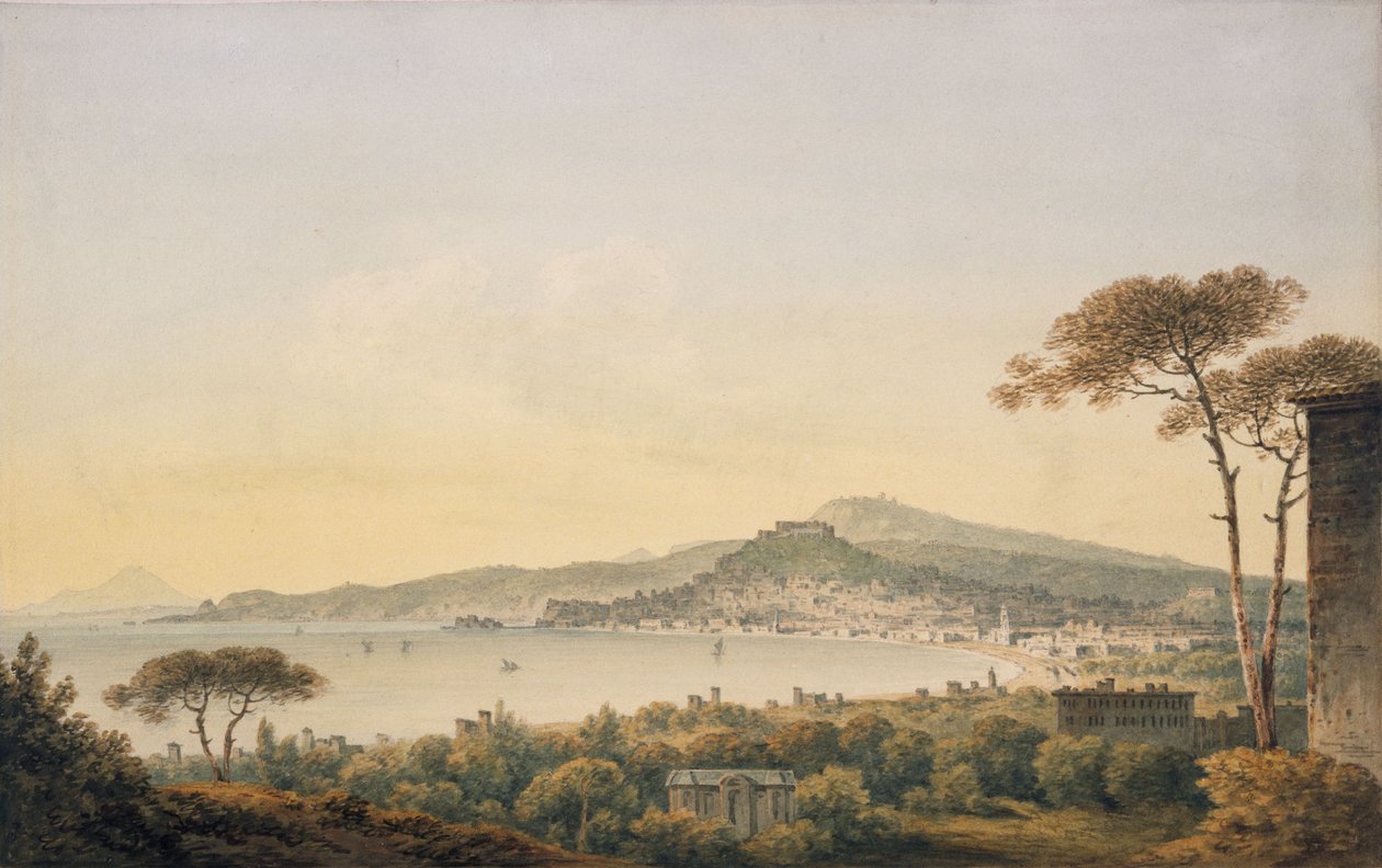 Nápoles da vila de Sir William Hamilton, 1780-1782 de John Warwick Smith