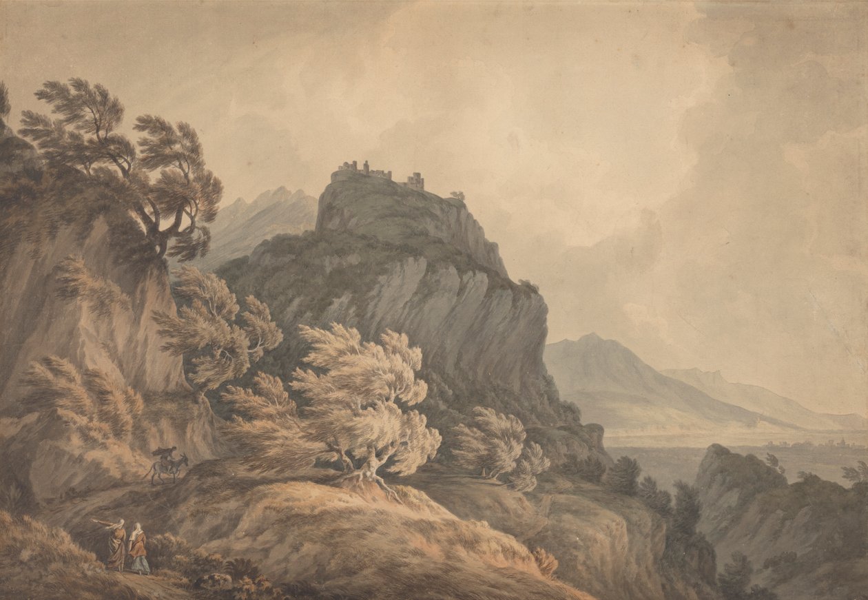 O Vale de Aosta, Piemonte de John Warwick Smith
