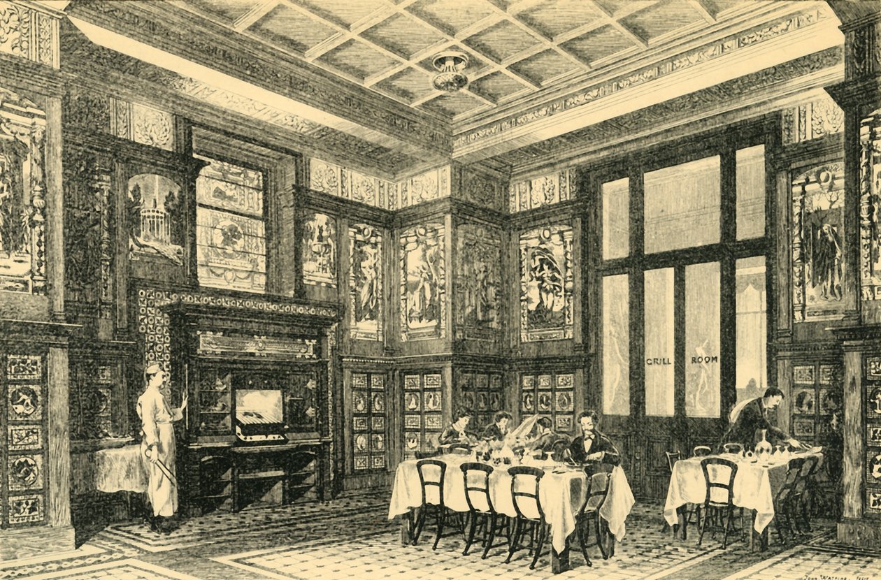 Sala de Jantar ou Grill do Leste, c1860s, 1881. de John Watkins