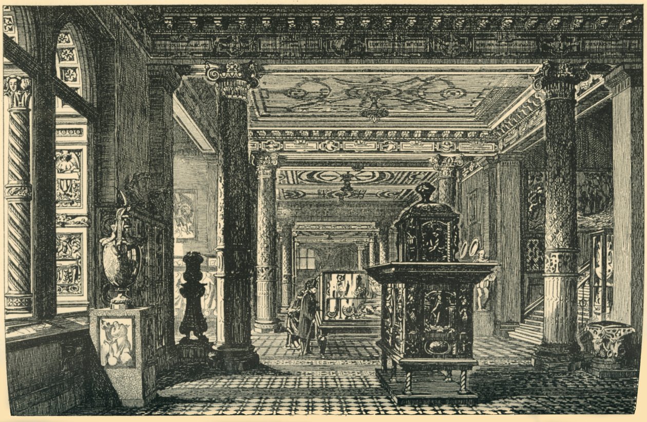 A Galeria de Cerâmica, South Kensington Museum, c1876, 1881. de John Watkins