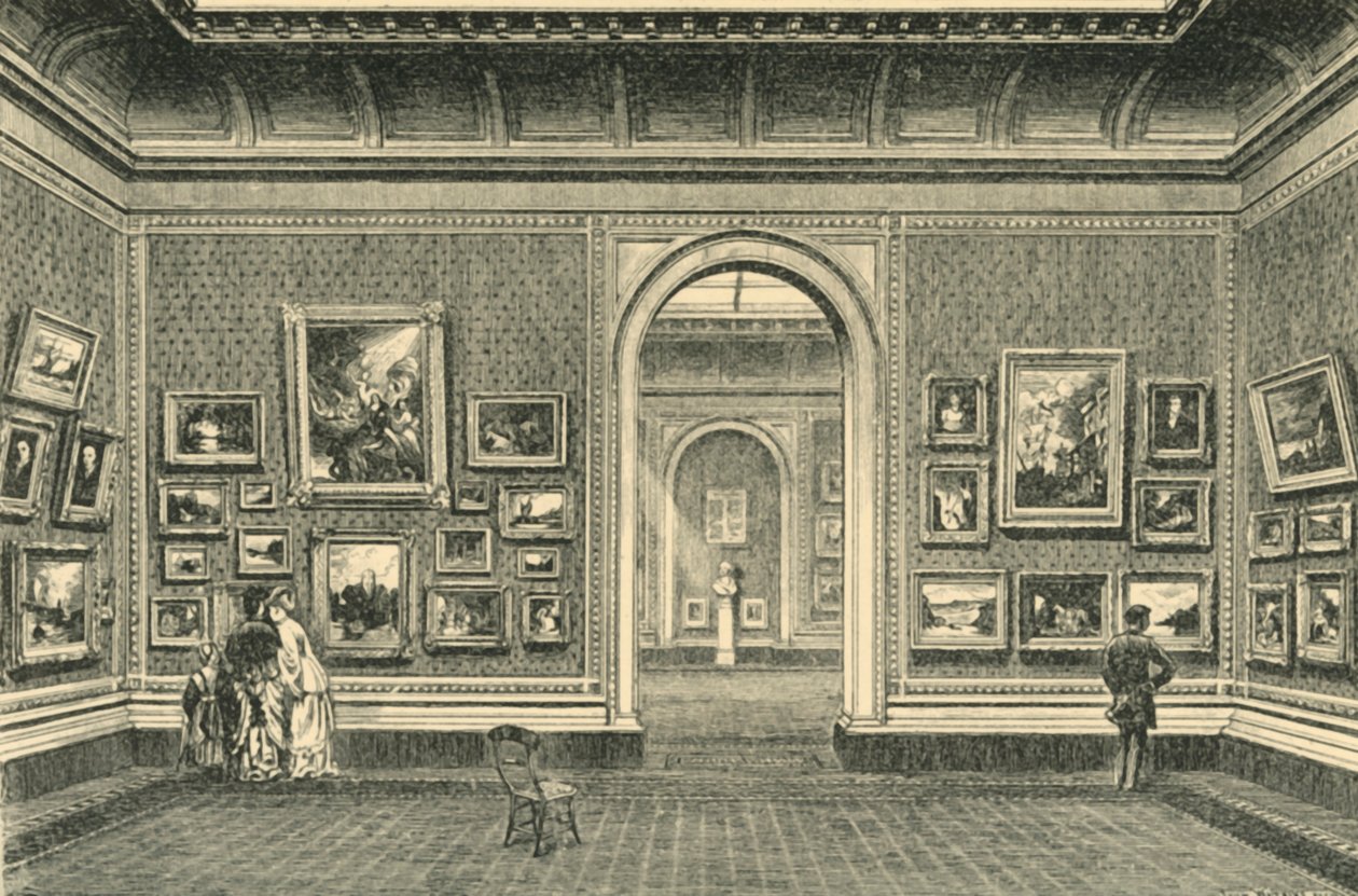 A Galeria Sheepshanks, South Kensington Museum, c1860s, 1881. de John Watkins