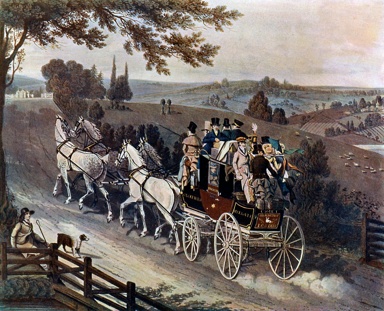 Treinador de palco, 1822, c1920 de John Watson