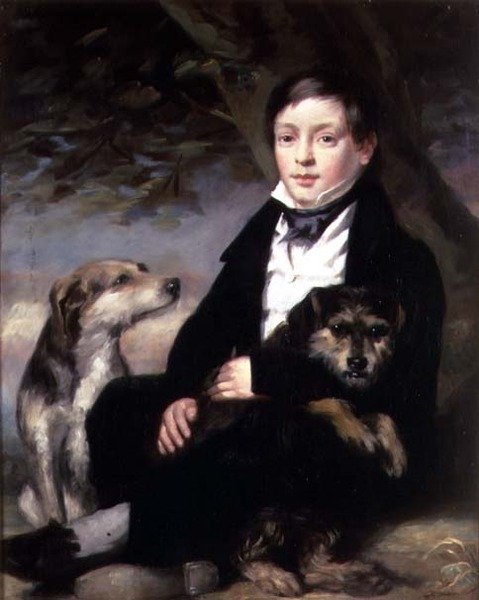 Retrato do Mestre Raines, de Wheldrake Manor, York (óleo sobre tela) de John Watson Gordon