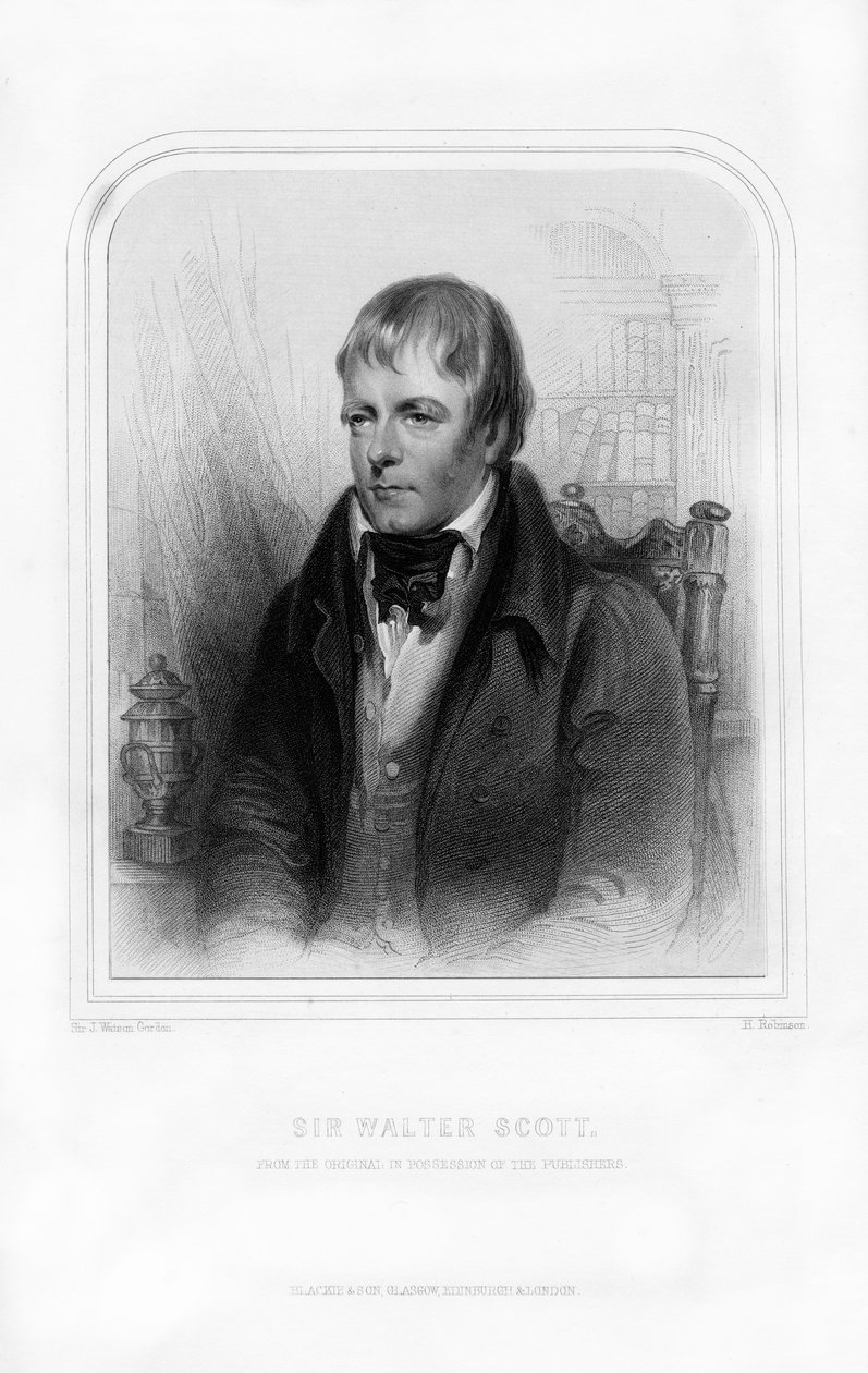 Sir Walter Scott, 1º Baronete, romancista e poeta histórico escocês, 1870. de John Watson Gordon