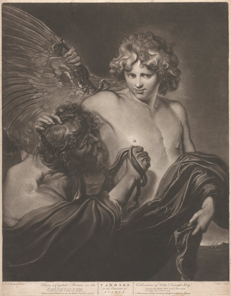 Van Dyke na personagem de Icarus de John Watts