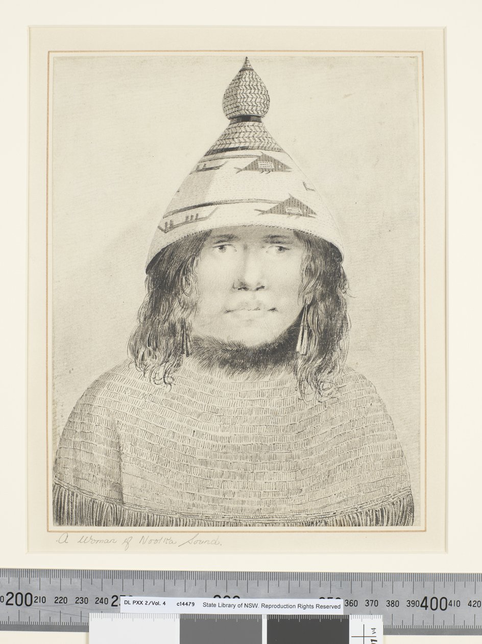 F.22 A Woman of Nootka Sound, c.1773-84 (aquarela) de John Webber