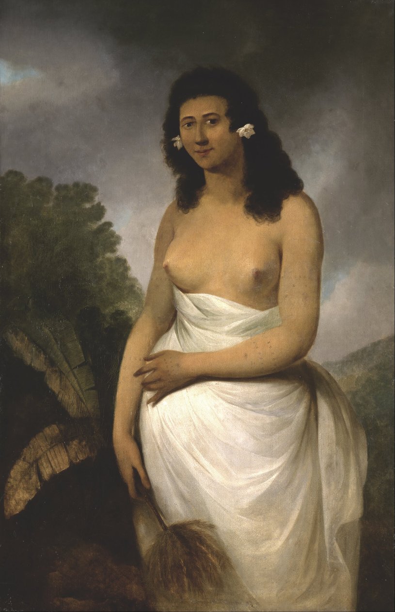 Retrato de Poedooa, filha de Orea, rei de Ulaitea, Ilhas da Sociedade de John Webber