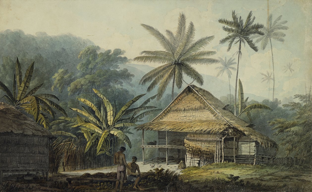 Vista na ilha de Crakatoa, de John Webber