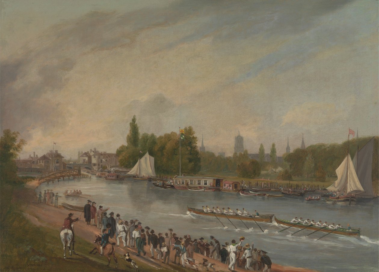 Uma Corrida de Barcos no Rio Isis, Oxford de John Whessell