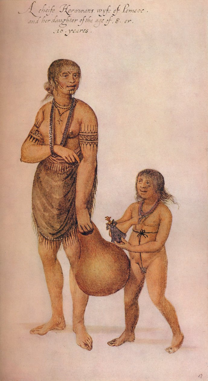 Um Cheife Herowans Wyfe, c1585 de John White