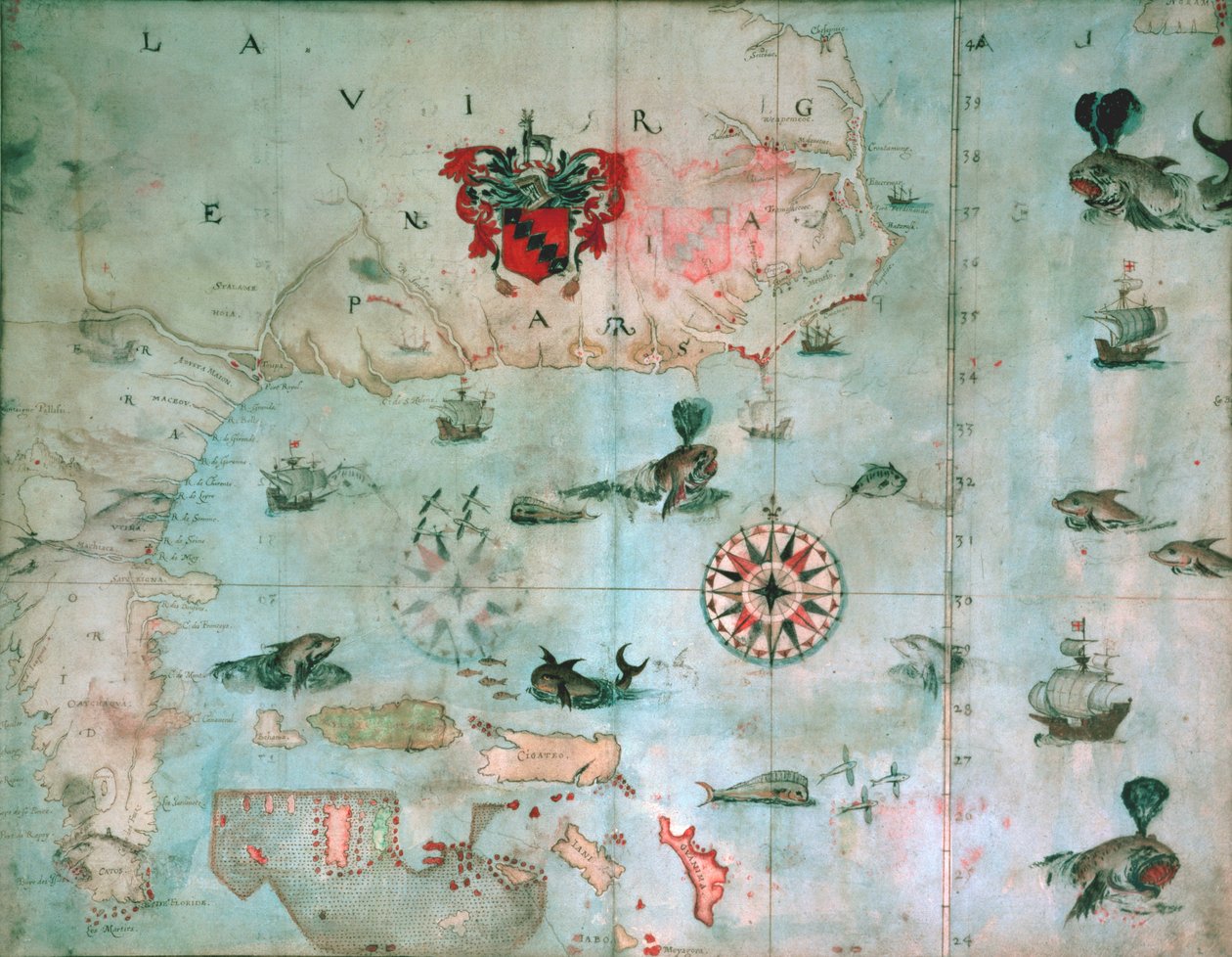 Chesapeake Bay, Florida, c.1585-1603 de John White