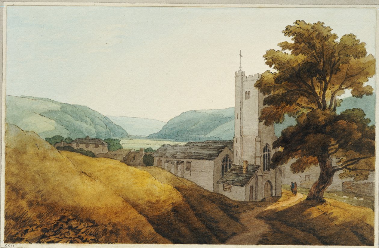 Do cemitério de Dulverton, Somerset, 1800 de John White Abbott