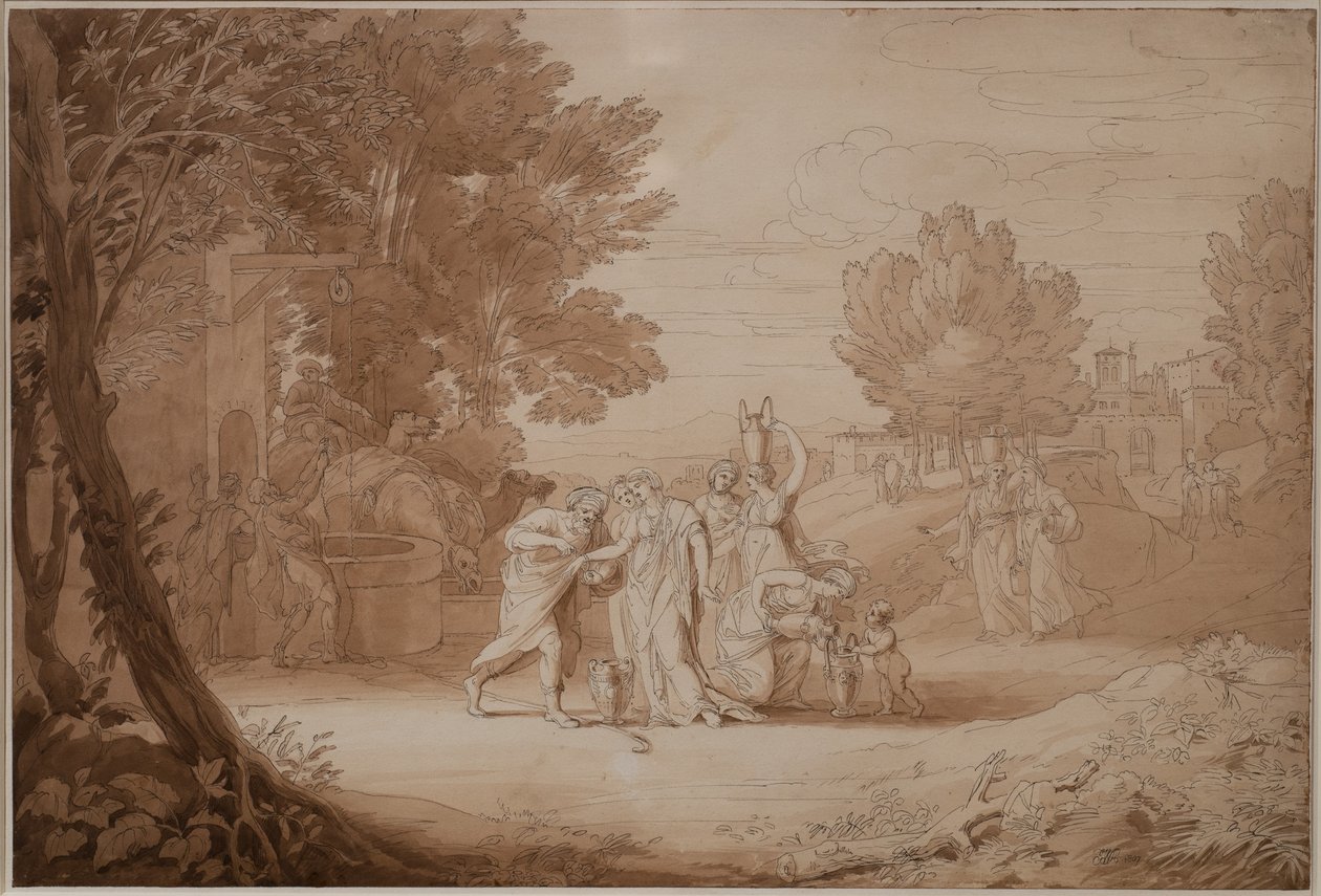 Rebecca no poço, 1807 de John White Abbott