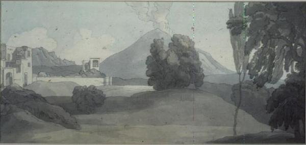 Vesúvio, Nápoles de John White Abbott