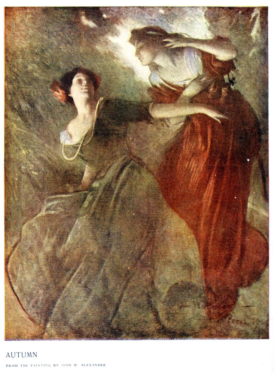 outono por John White Alexander de John White Alexander