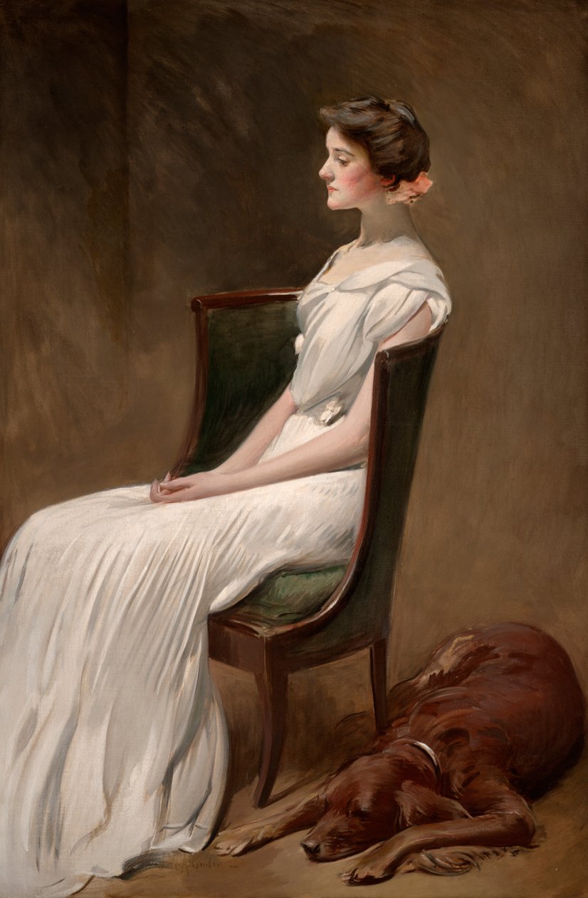 Miss Dorothy Quincy Roosevelt (mais tarde Sra. Langdon Geer) de John White Alexander