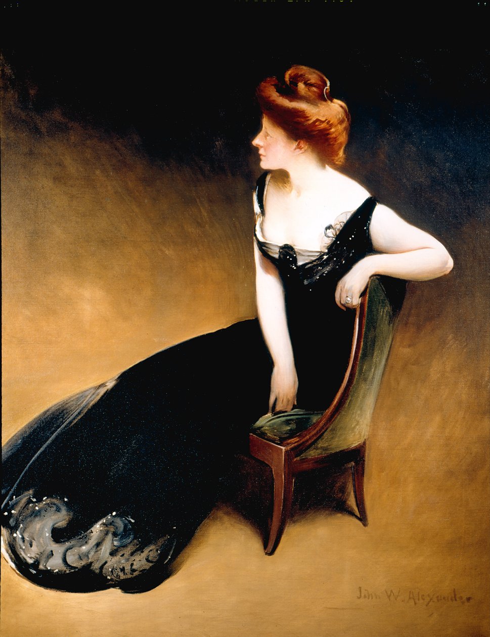 Retrato da Sra. V, Sra. Herman Duryea de John White Alexander